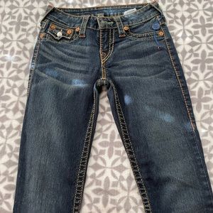 True religion jeans, size 25 waist, blue